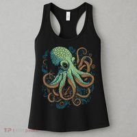 Beautiful Octopus Ocean Animal Lover Artistic Graphic Women's Tank Top thumb 3