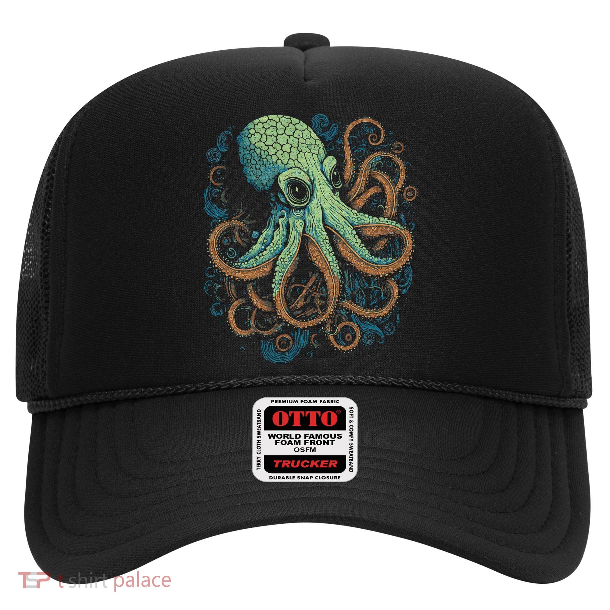 Beautiful Octopus Ocean Animal Lover Artistic Graphic Hat