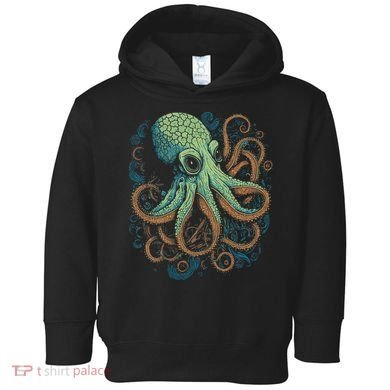 Beautiful Octopus Ocean Animal Lover Artistic Graphic Toddler Hoodie