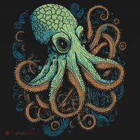 Beautiful Octopus Ocean Animal Lover Artistic Graphic Toddler Hoodie thumb 2
