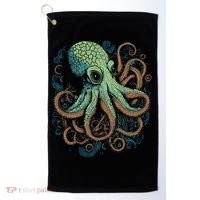 Beautiful Octopus Ocean Animal Lover Artistic Graphic Golf Towel thumb 0