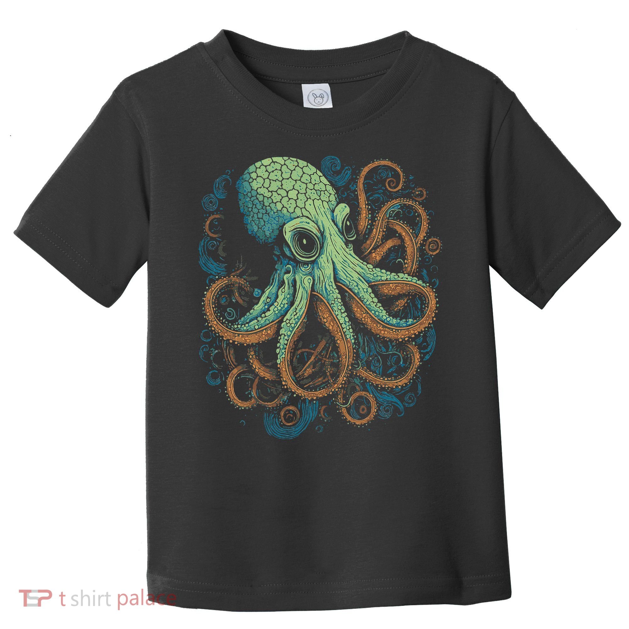 Beautiful Octopus Ocean Animal Lover Artistic Graphic Toddler T-Shirt
