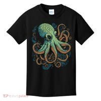 Beautiful Octopus Ocean Animal Lover Artistic Graphic Kids T-Shirt thumb 0