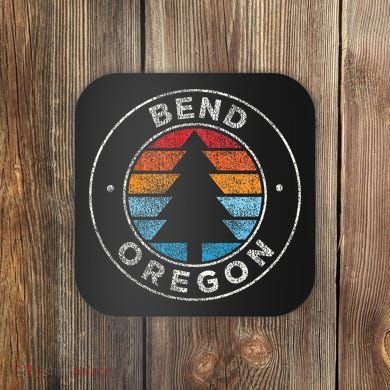 Bend Oregon Or Vintage Retro 70s Coaster