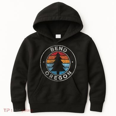 Bend Oregon Or Vintage Retro 70s Kids Hoodie