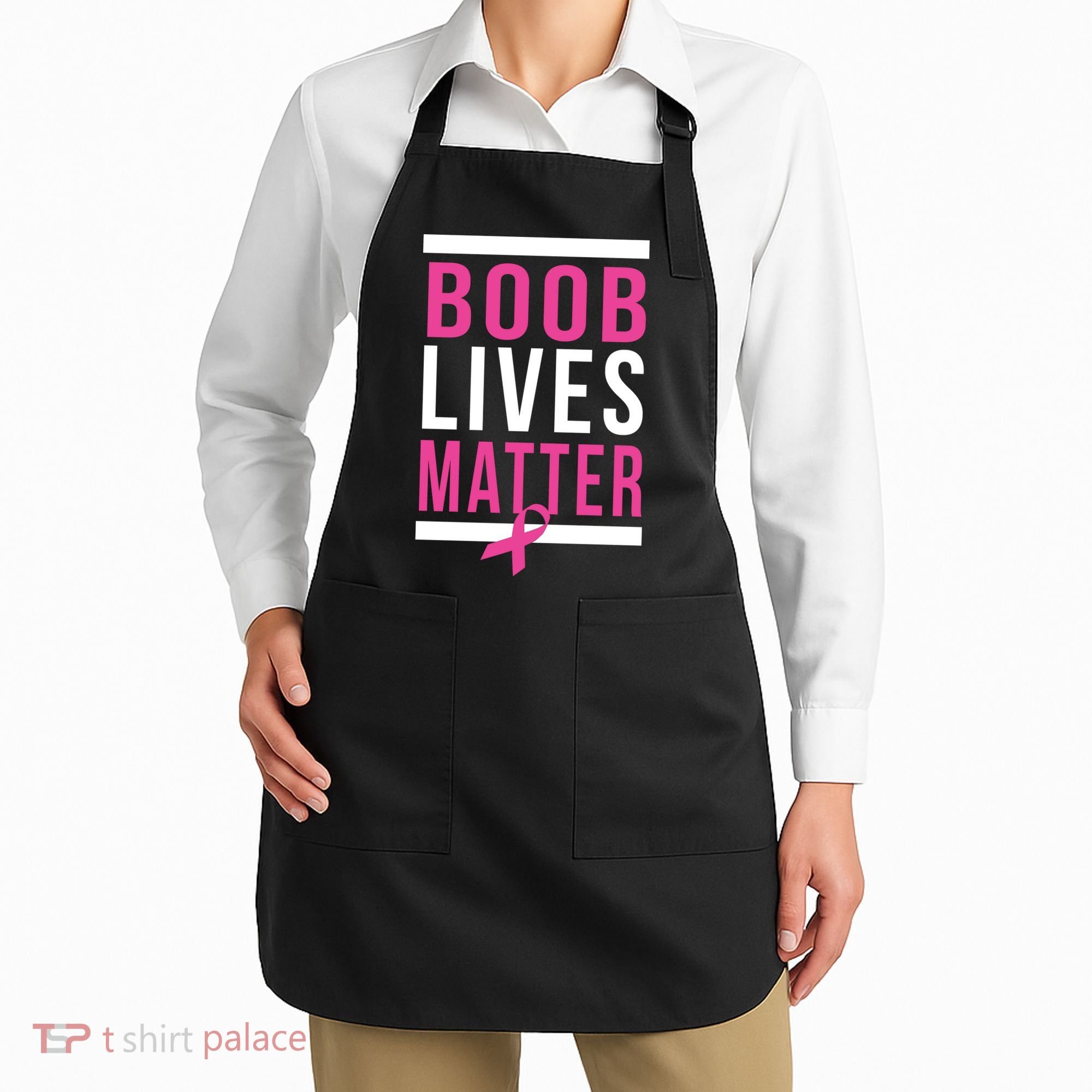 Boob Lives Matter Breast Cancer Awareness Apron