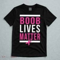 Boob Lives Matter Breast Cancer Awareness T-Shirt thumb 5