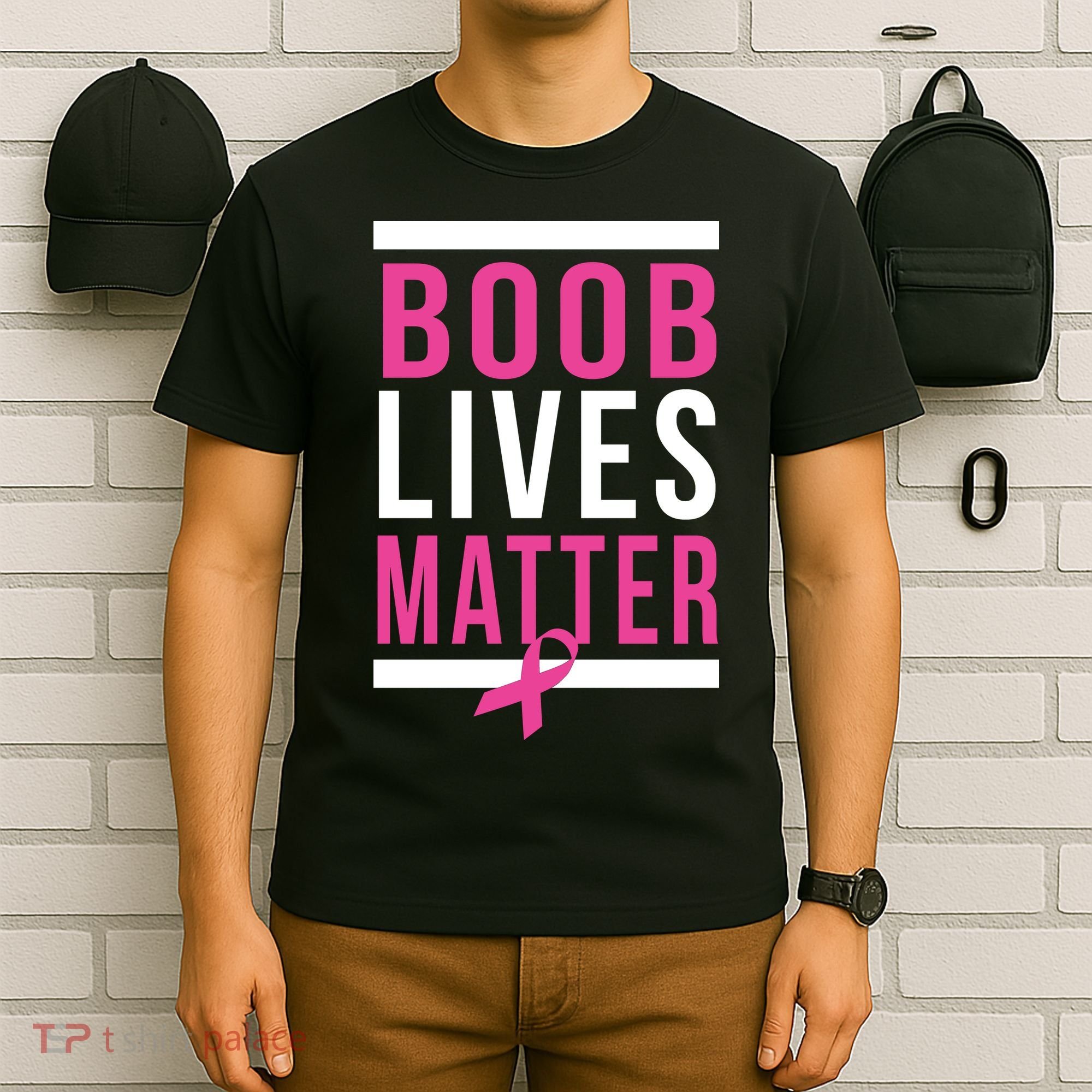 Boob Lives Matter Breast Cancer Awareness T-Shirt