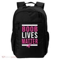 Boob Lives Matter Breast Cancer Awareness Backpack thumb 0