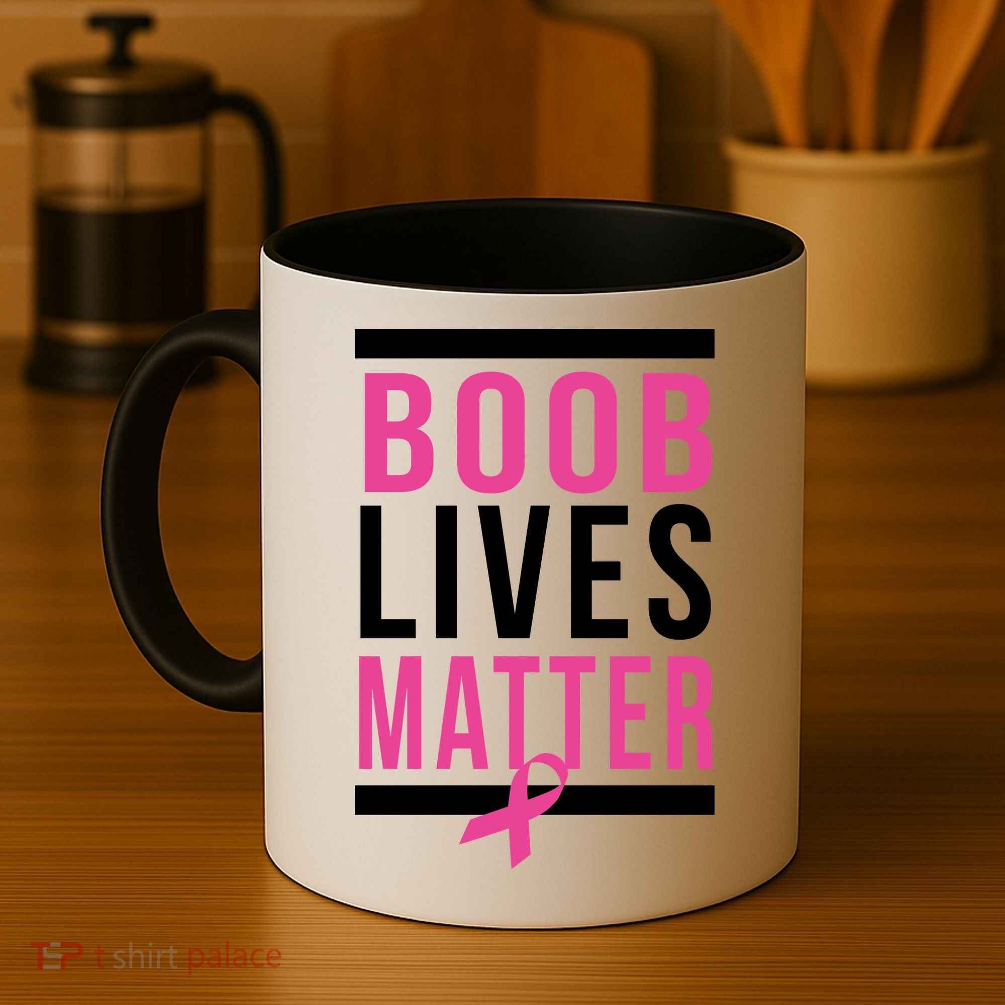 Boob Lives Matter Breast Cancer Awareness Coffee Mug