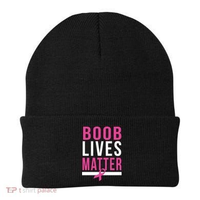 Boob Lives Matter Breast Cancer Awareness Beanie
