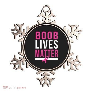 Boob Lives Matter Breast Cancer Awareness Ornament
