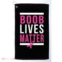 Boob Lives Matter Breast Cancer Awareness Golf Towel thumb 0
