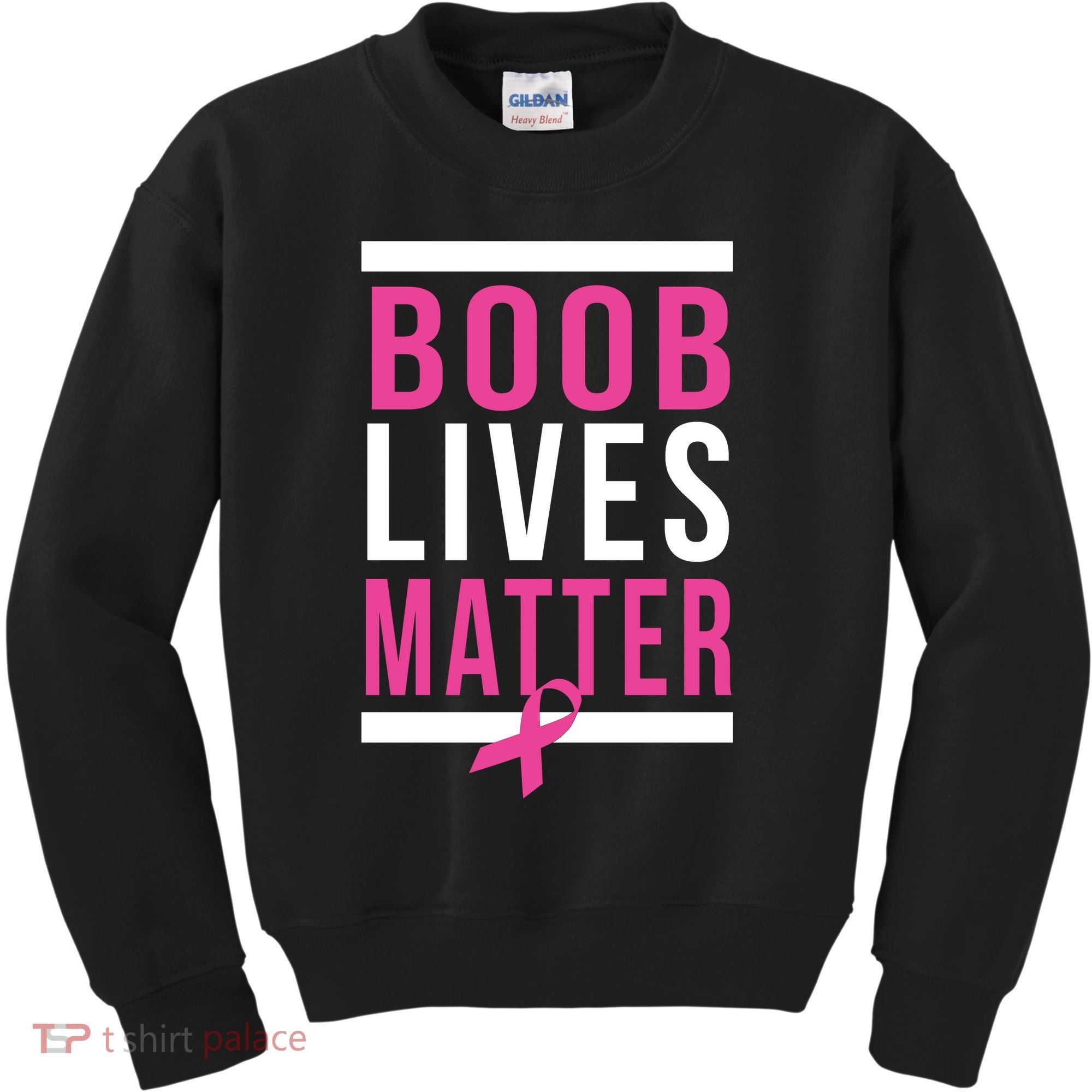 Boob Lives Matter Breast Cancer Awareness Kids Sweatshirt