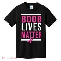 Boob Lives Matter Breast Cancer Awareness Kids T-Shirt thumb 0
