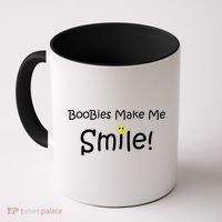 Boobies Make Me Smile Coffee Mug thumb 0