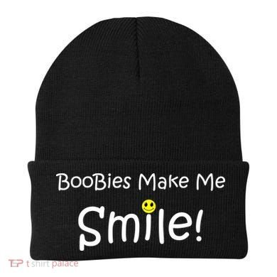 Boobies Make Me Smile Beanie
