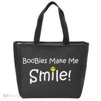 Boobies Make Me Smile Tote Bag thumb 0