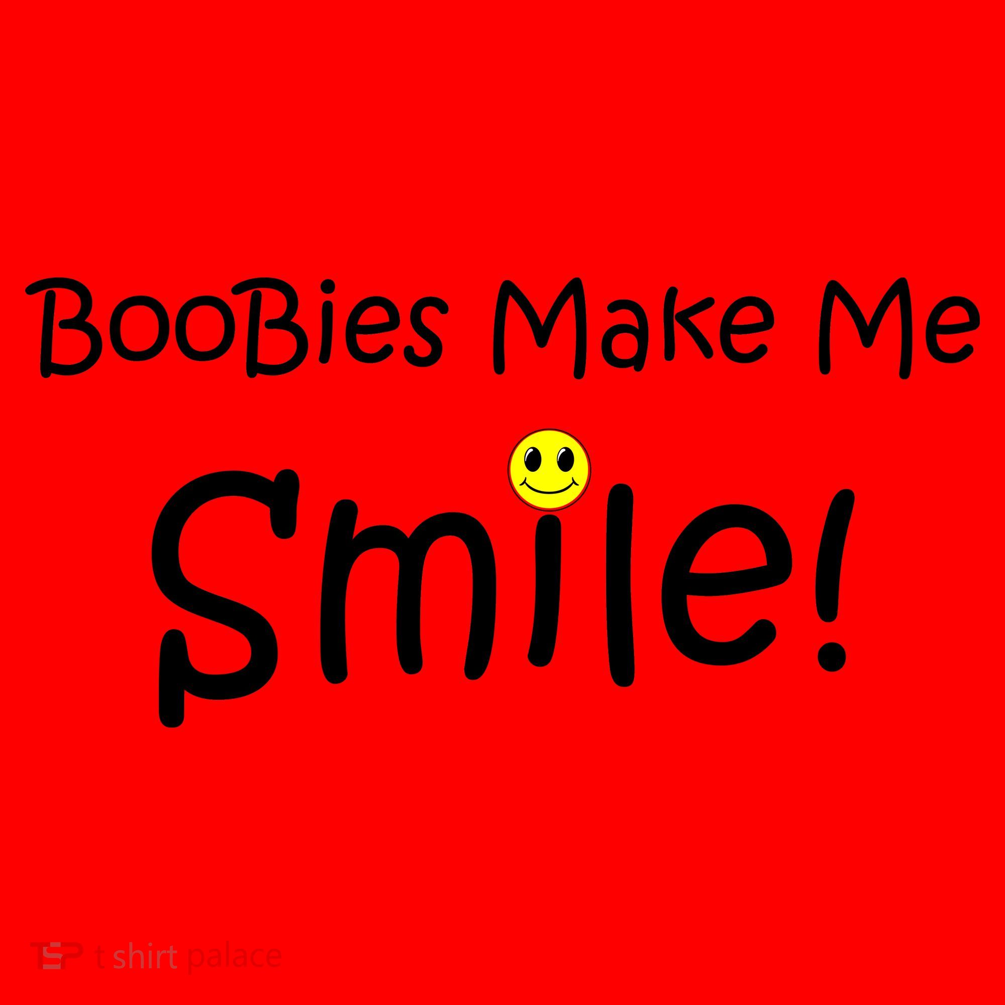 Boobies Make Me Smile Santa Hat