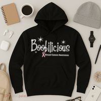 Boobilicious Breast Cancer Awareness Hoodie thumb 3