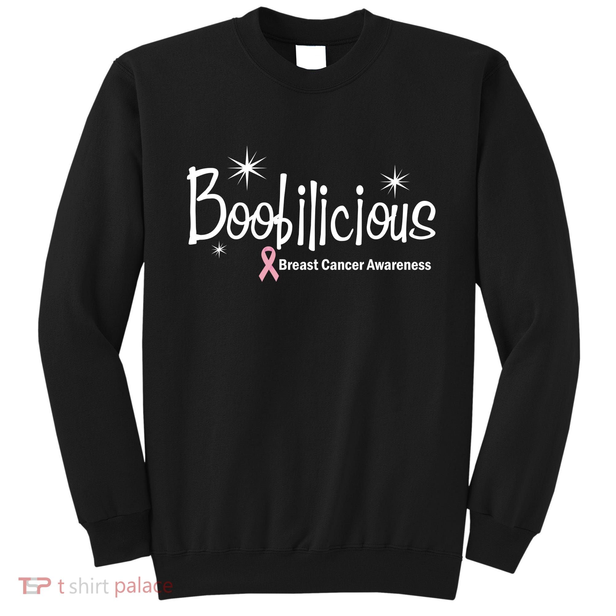 Boobilicious Breast Cancer Awareness Sweatshirt