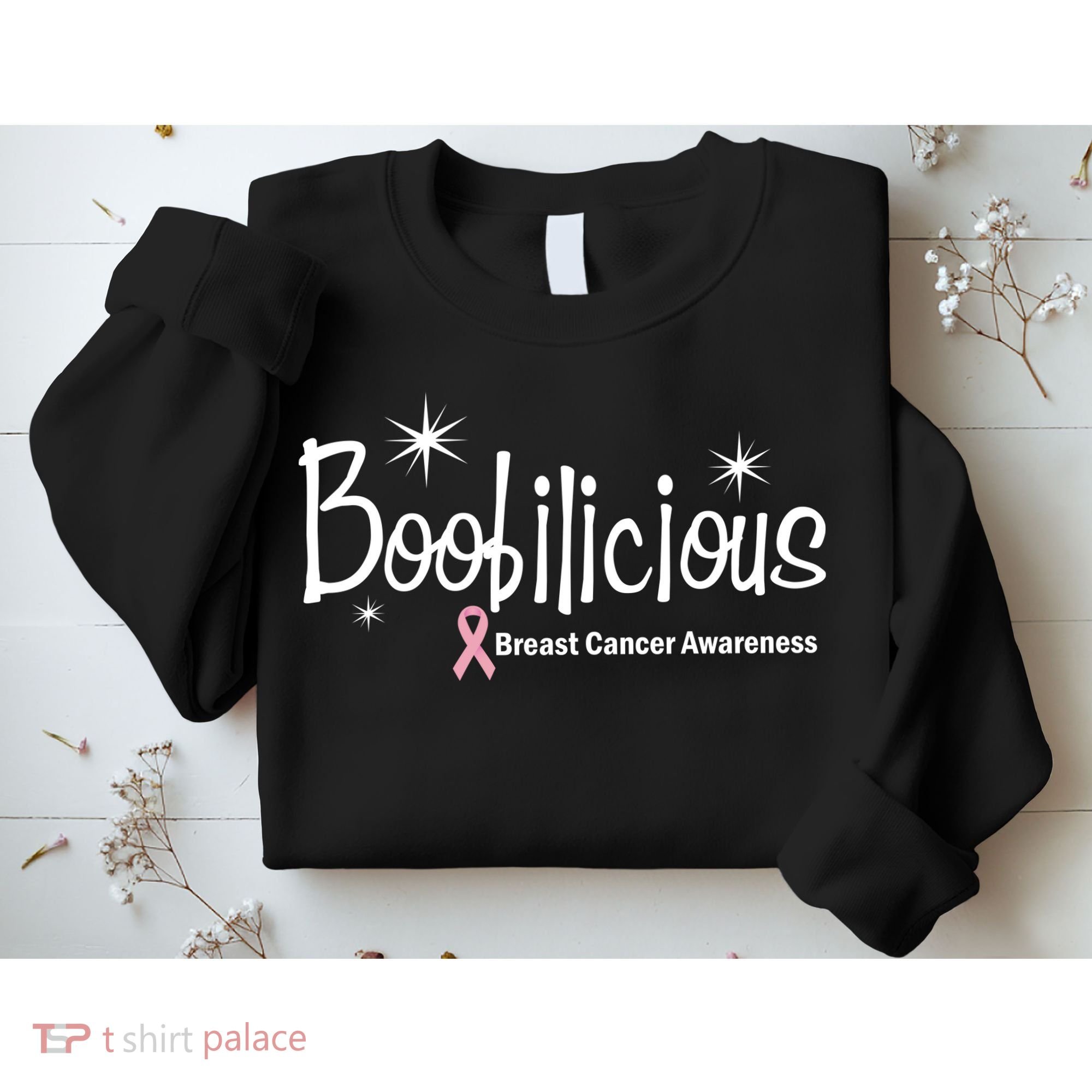 Boobilicious Breast Cancer Awareness Sweatshirt