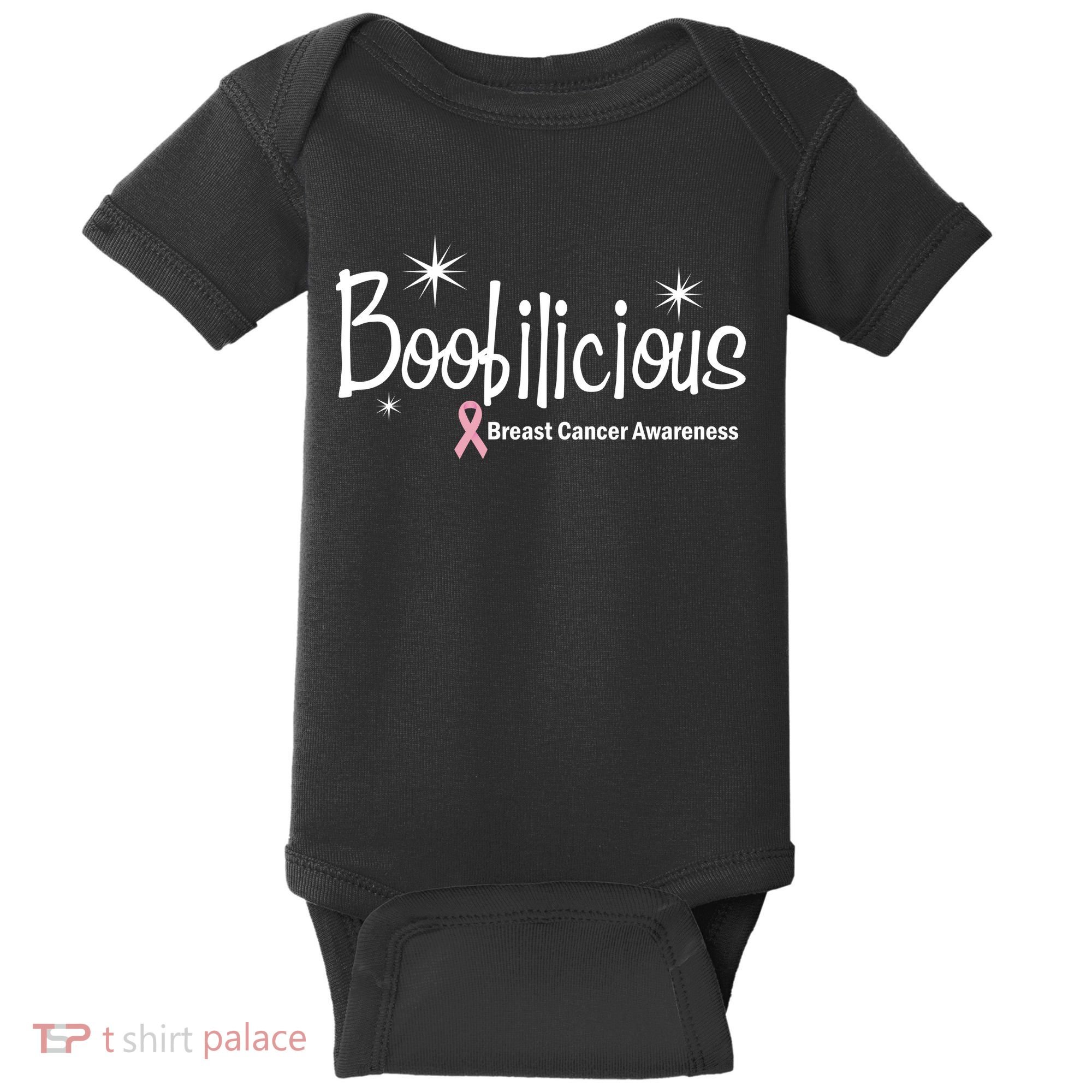 Boobilicious Breast Cancer Awareness Baby Bodysuit