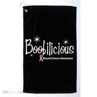 Boobilicious Breast Cancer Awareness Golf Towel thumb 0
