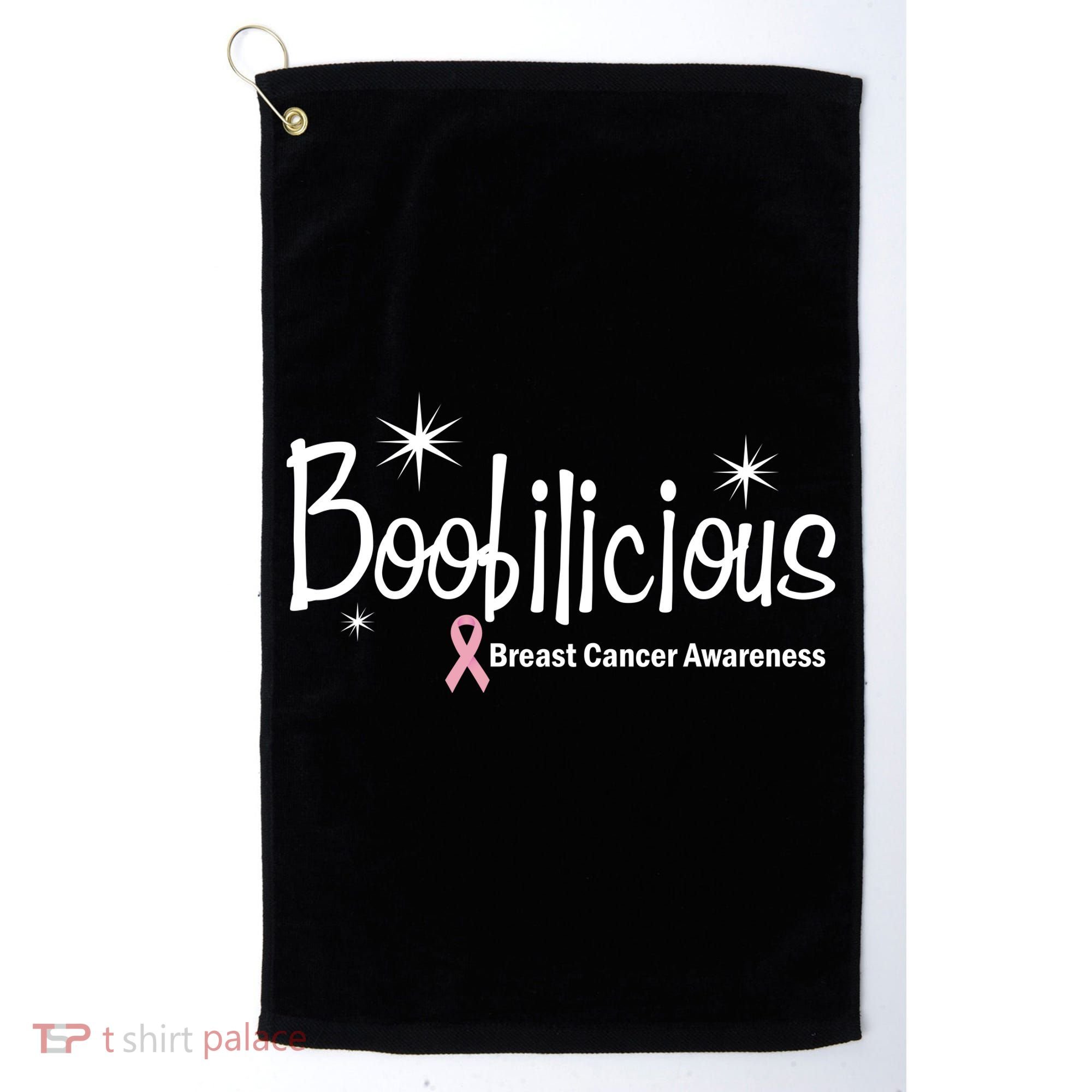 Boobilicious Breast Cancer Awareness Golf Towel