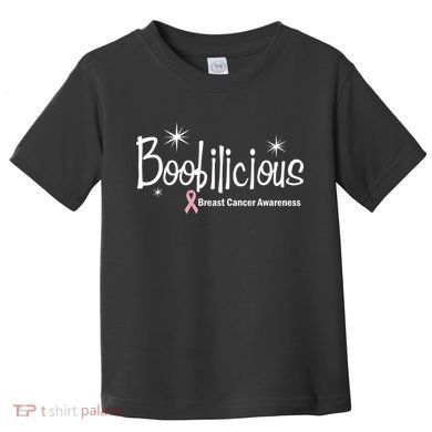 Boobilicious Breast Cancer Awareness Toddler T-Shirt