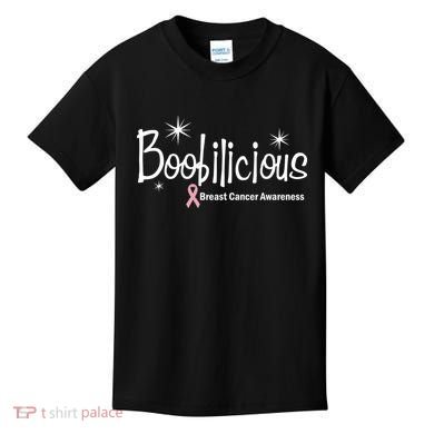 Boobilicious Breast Cancer Awareness Kids T-Shirt