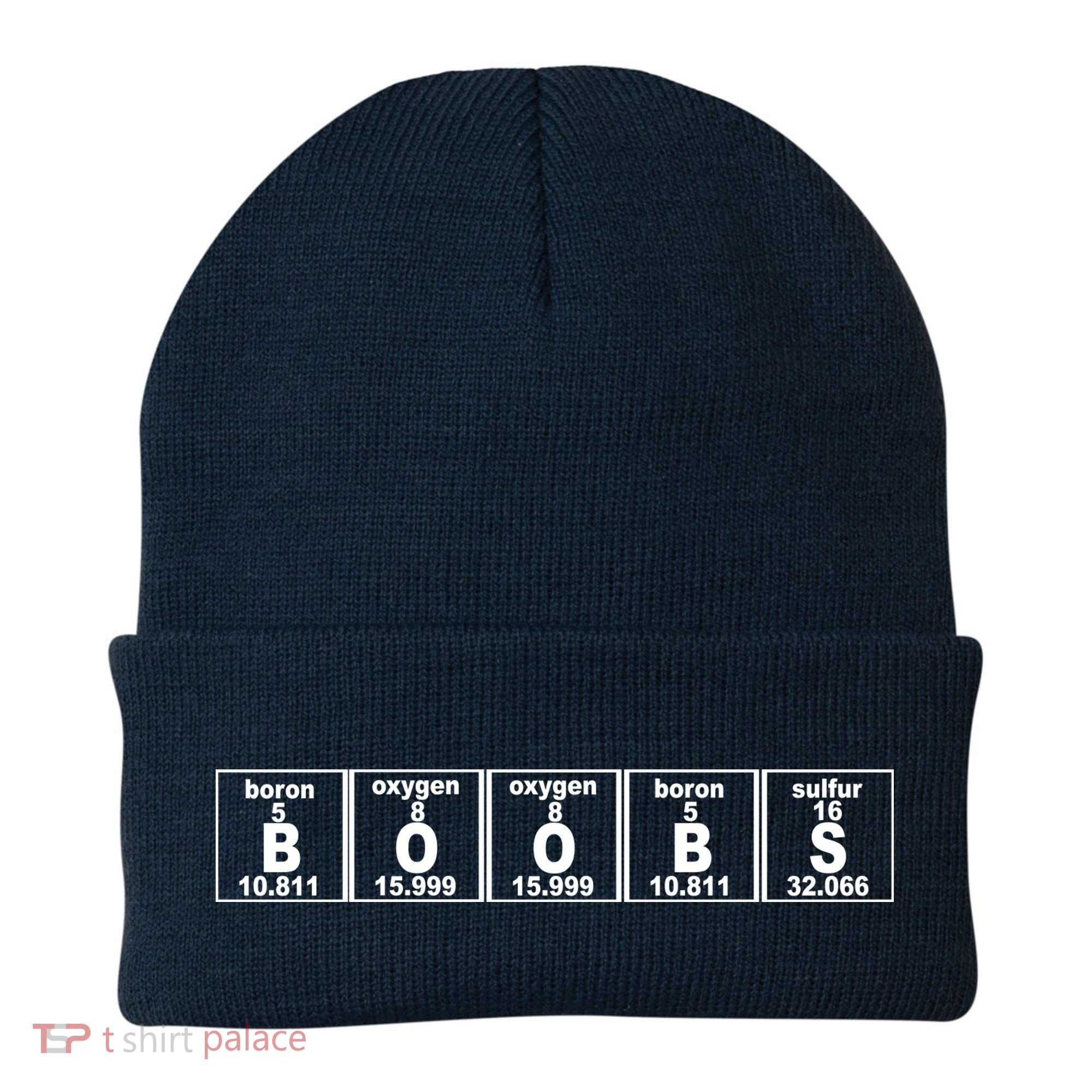 Boobs Breasts Periodic Table Beanie
