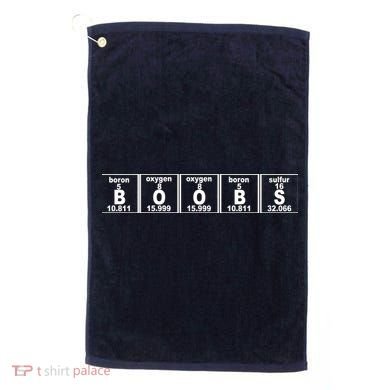 Boobs Breasts Periodic Table Golf Towel