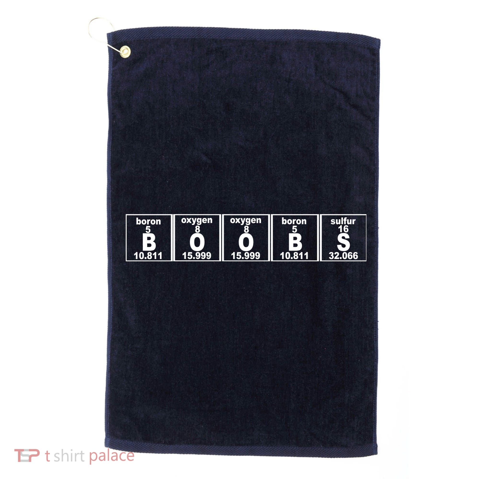 Boobs Breasts Periodic Table Golf Towel