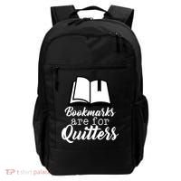 Book Lovers - Bookmarks Are For Quitters Backpack thumb 0