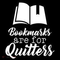 Book Lovers - Bookmarks Are For Quitters Women's Hoodie thumb 2
