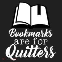Book Lovers - Bookmarks Are For Quitters Golf Towel thumb 3