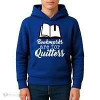Book Lovers - Bookmarks Are For Quitters Kids Hoodie thumb 4