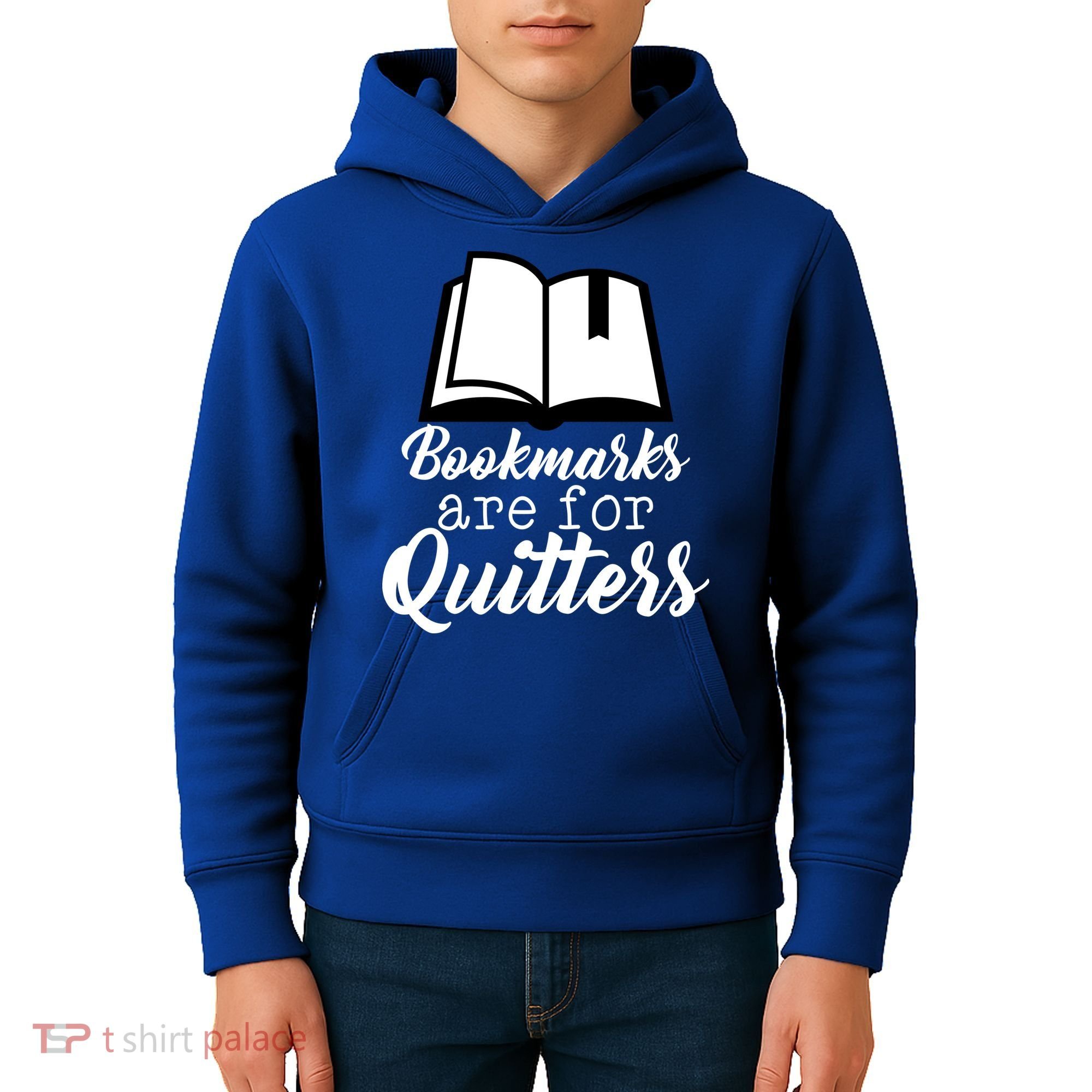 Book Lovers - Bookmarks Are For Quitters Kids Hoodie