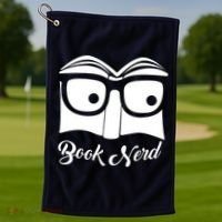 Book Nerd Golf Towel thumb 1