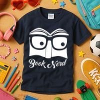 Book Nerd Kids T-Shirt thumb 3