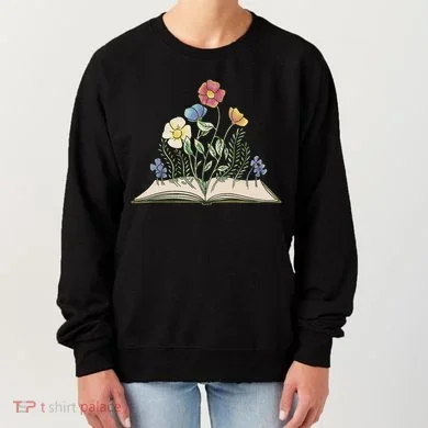 Book With Flowers Women's Sweatshirt
