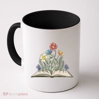 Book With Flowers Coffee Mug thumb 0