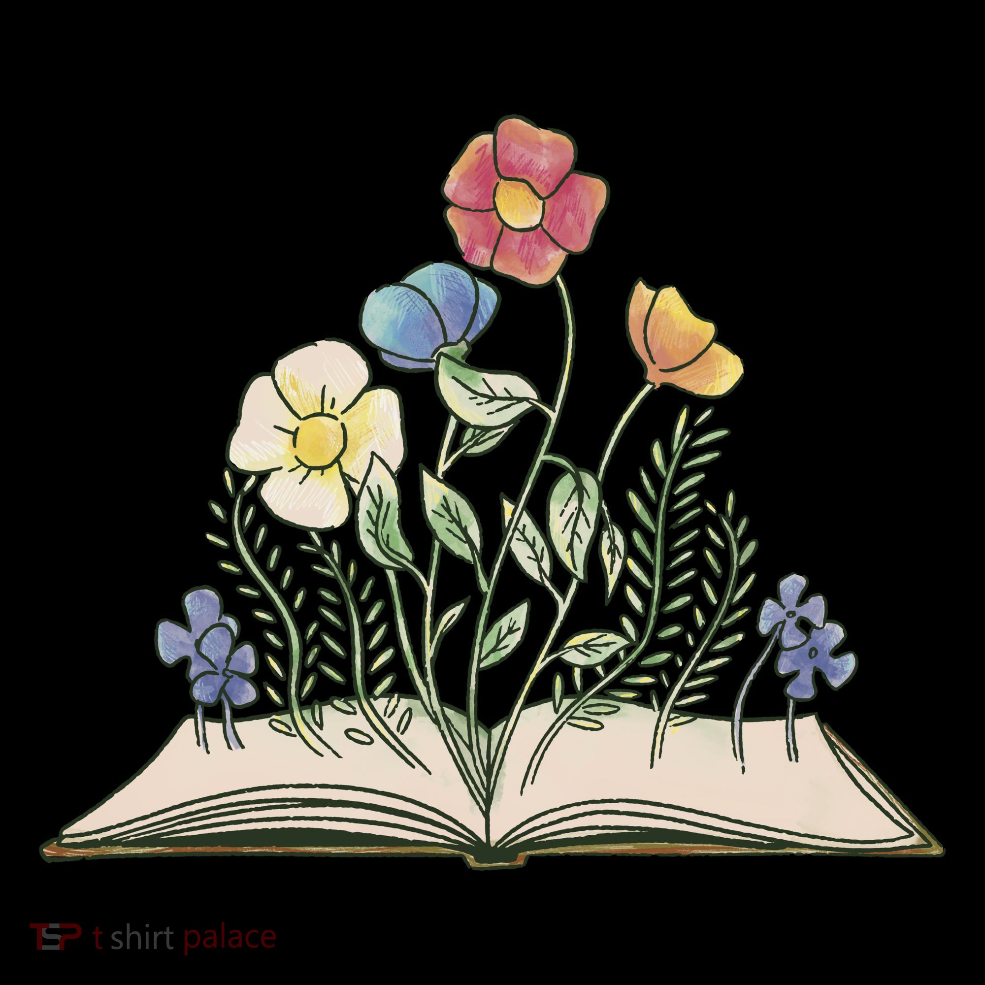 Book With Flowers Coffee Mug