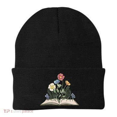 Book With Flowers Beanie