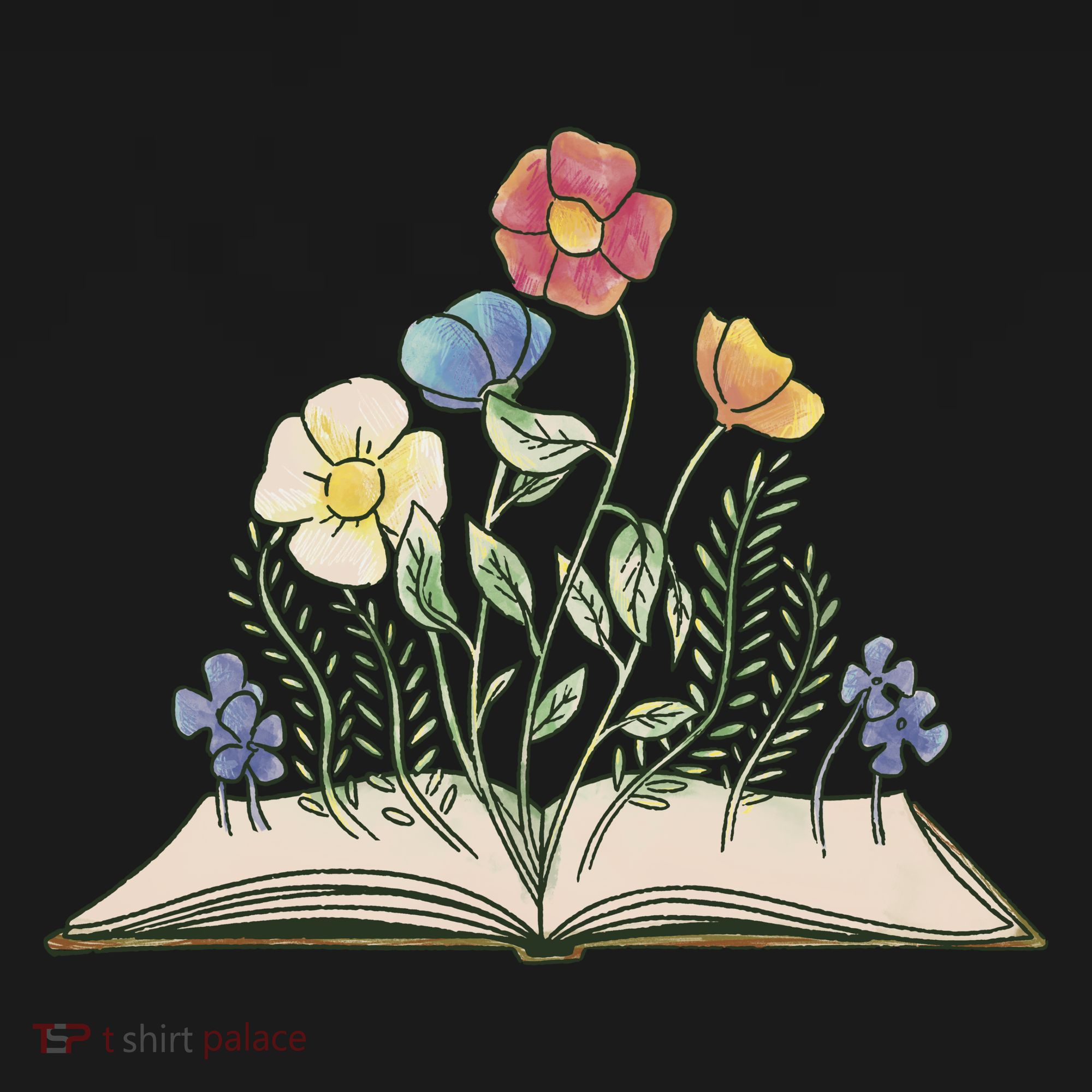 Book With Flowers Women's Hoodie