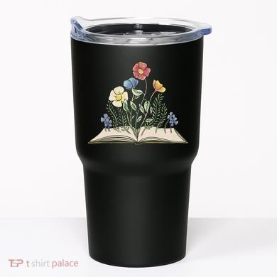 Book With Flowers Tumbler