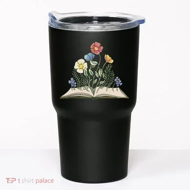 Book With Flowers Tumbler