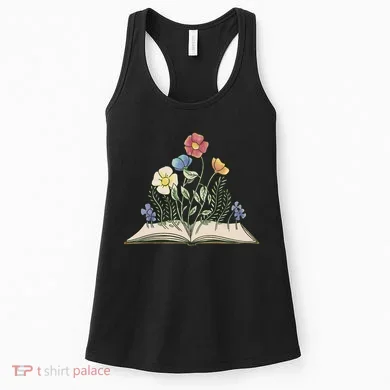 Book With Flowers Women's Tank Top