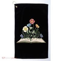 Book With Flowers Golf Towel thumb 0